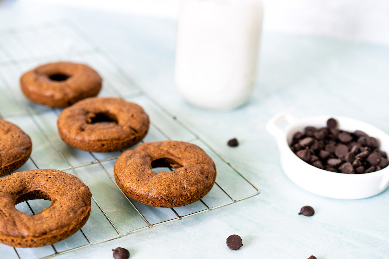 Healthy Baked Donuts with Zucchini and Super Youth collagen