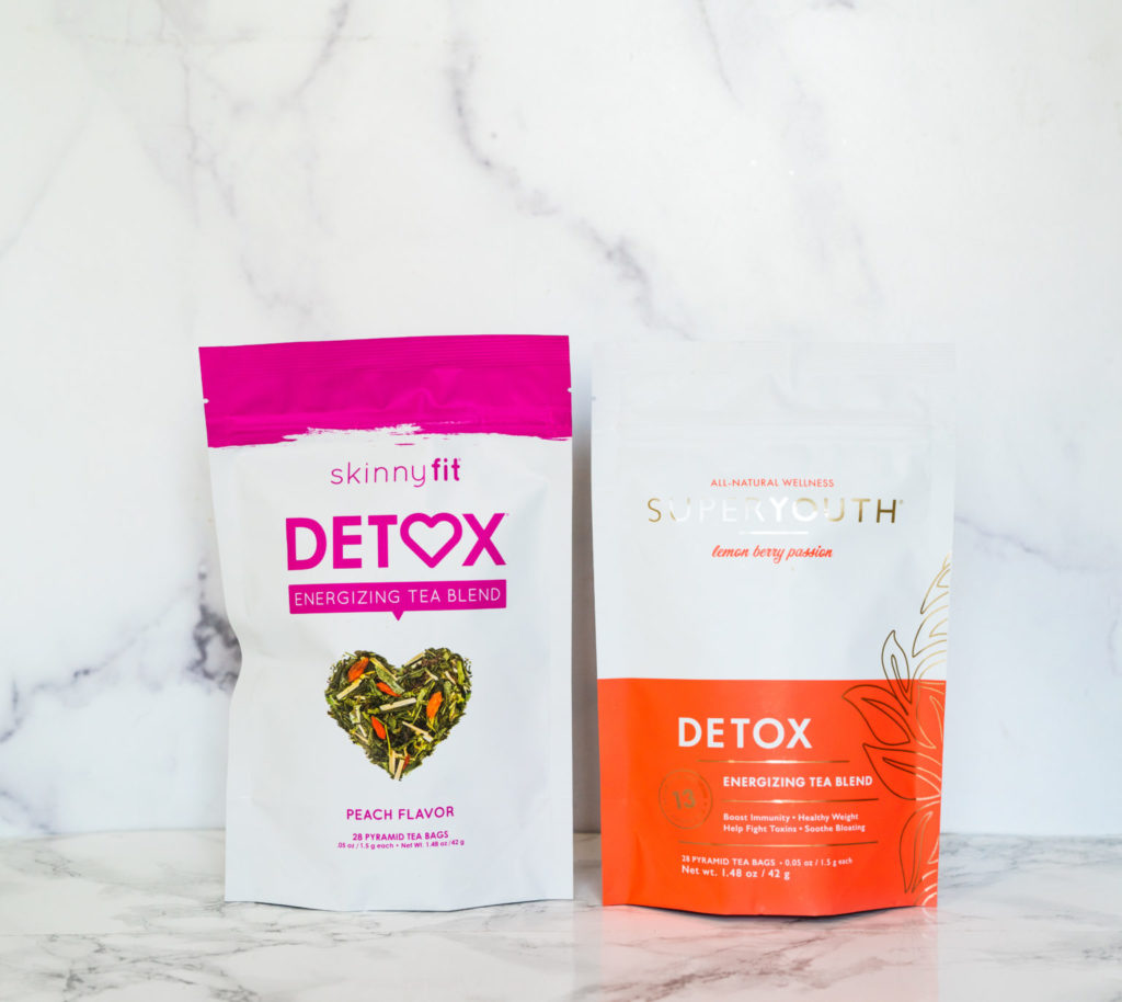 SkinnyFit and Super Youth Brand supplements detox tea 