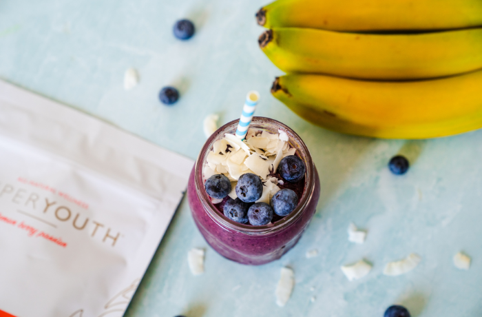 Blueberry acai smoothie