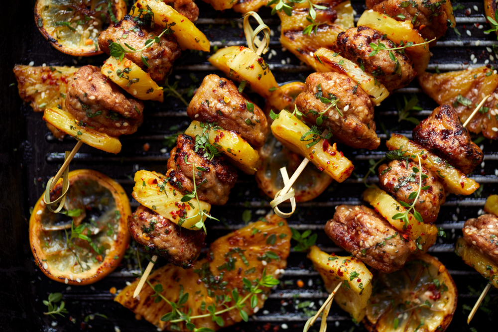 grilled chicken skewers